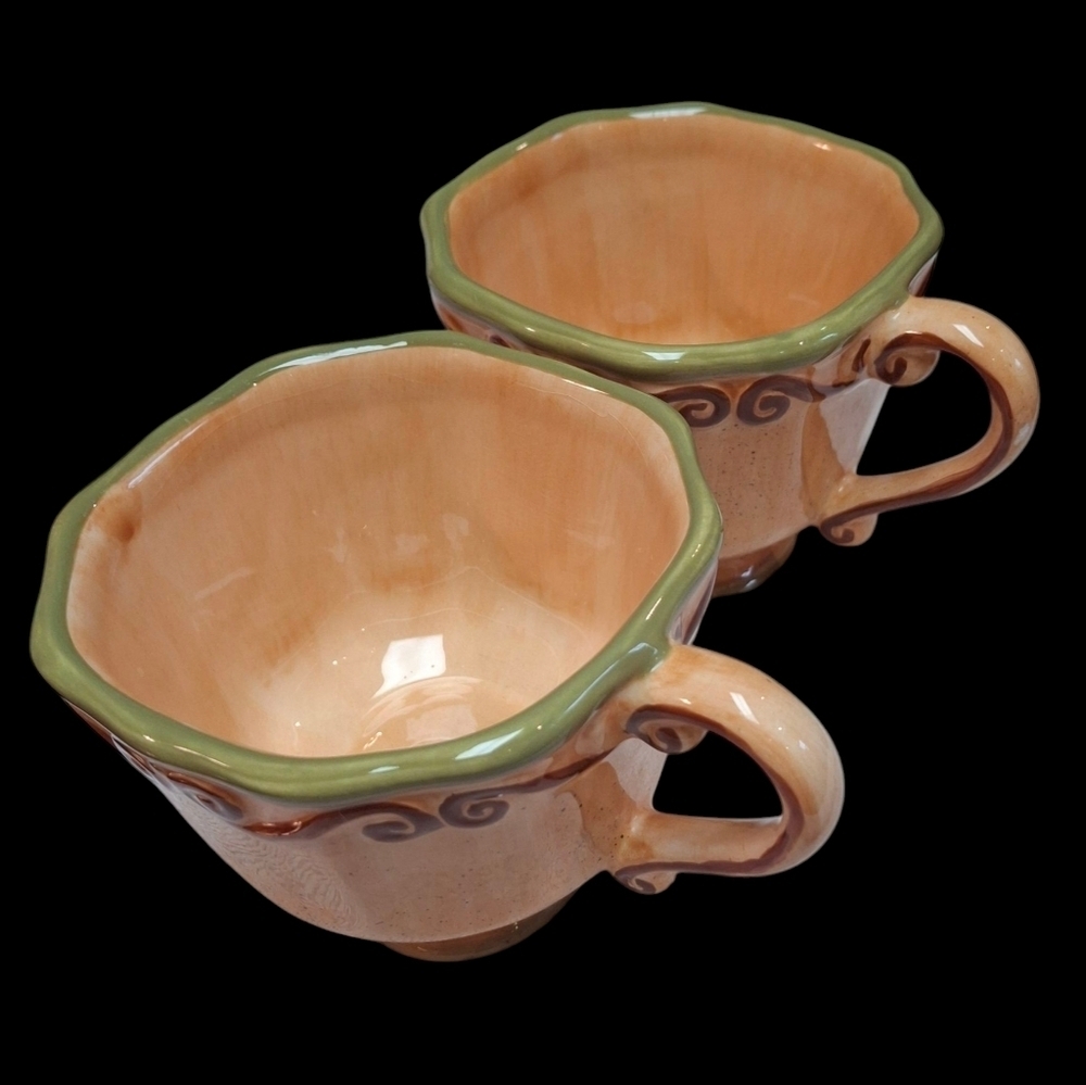 Tabletop Unlimited Medici Hand-Painted Italian Ceramic Mugs - Picture 4 of 12